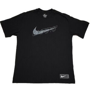 Nike Mens‎ T-Shirt Size Medium Loose Fit Max 90 Basketball Sail Black FV8398-010